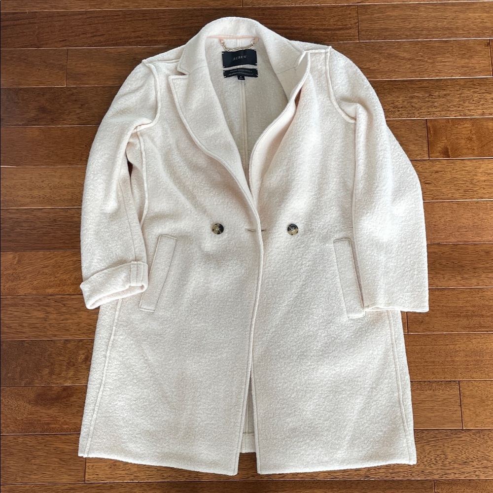 J. Crew Cream Pea Coat